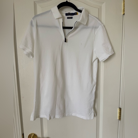 Polo Ralph Lauren Men’s Medium Custom Slim Fit Stretch Mesh 1/4 zip polo - Picture 3 of 6